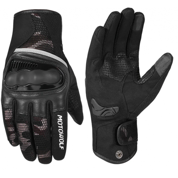 GUANTE MOTOWOLF URBAN X3 CAMOUFLAGE NEGRO