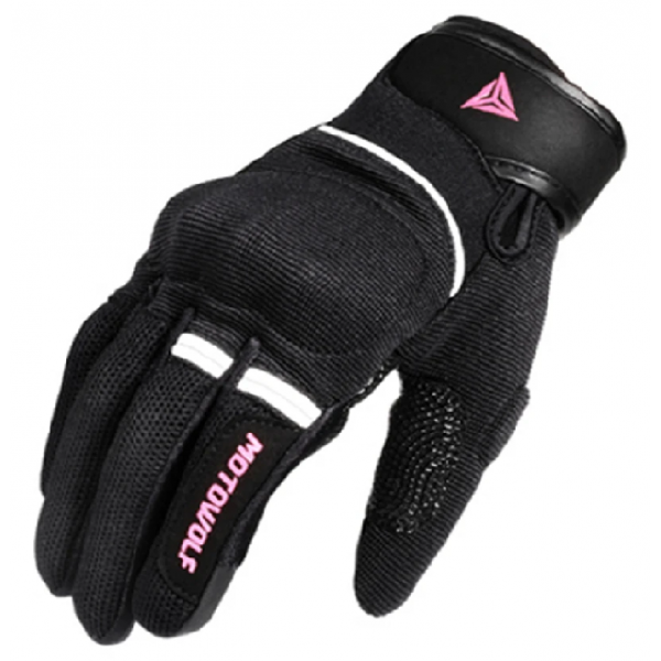 GUANTE MOTOWOLF WINDPROOF RACING PINK / NEGRO